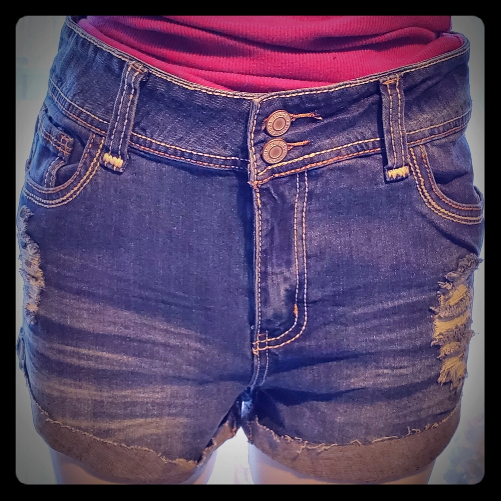 High waisted Jean Shorts